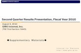 Second Quarter Results Presentation, Fiscal Year 2010 · Second Quarter Results Presentation, Fiscal Year 2010 August 5, 2010 GMO Internet, Inc. (TSE First Section: 9449) Supplementary