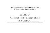 2007 Cost of Capital Study · 1/2/2007  · Interstate Natural Gas Pipeline Industry 2007 Cost of Capital Study ©2007 Tegarden & Associates, Inc.!Prepared by Tegarden & Associates