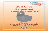 Operating Manual RSC-2 LPRS (version for web exclusively)11-02 … · 2010. 2. 11. · Operating Manual RSC-2 LPRS (version for web exclusively)11-02-2010R Email. info@lprs.co.uk
