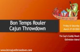 Bon Temps Rouler Cajun Throwdown...137,282 posts reach 35,695 post engagements Paid campaigns: 16 different FB ad promotions and reach up to 25,525 people reached. iHeart Radio Analytics