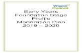 Early Years Foundation Stage Profile Moderation Plan 2019 …...1.30pm-4pm Profile briefing- Agreement trialling Golborne Parkside Thursday 6th February 2020 1.30pm-4pm New to Reception/NQT