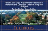 Parallel Zero-Copy Algorithms for Fast Fourier Transform ...eggmqtz.unixer.de/publications/img/hoefler-datatypes-slides.pdf · Parallel Zero-Copy Algorithms for Fast Fourier Transform