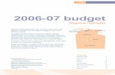 2006-07 budget · • $16.5M for the Share our Story tourism marketing campaign • $3.07M to facilitate major economic development projects in the Territory • $2.7M for Building