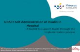 DRAFT Self Administration of Insulin in Hospital AHSN... · Nurses roles and responsibilities in patient self administration of insulin EDUCATION: Nurses: Accountability and responsibility