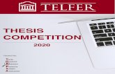Thesis Comp Program v04...2 9:00-9:05 Welcome and Opening Remarks from the Dean: Dr. Wojtek Michalowski 9:05-9:10 Message from the Vice-Dean (Research): Dr. Shantanu Dutta 9:10-9:15