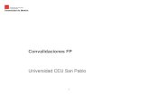 Convalidaciones FP Universidad CEU San Pablo · MARKETING INTERNACIONAL Fundamentos de marketing Bás 6 FINANCIACIÓN INTERNACIONAL Financiación-Matemáticas de las Operaciones Financieras