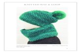 KNITTED HAT & LOOP€¦ · Creative Bonbon Super Chunky by RICO DESING KNITTING / MOSS STITCH 53 % wool, 47% acrylic 50 g, 109 yds 5. HOW TO MAKE IT KNITTED HAT MATERIALS · 1 balls