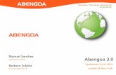ABENGOA...Improving Abengoa's enzymatic cocktail, lowering its ethanol cost contribution through an achieved enzyme dose reduction of 30% . 8 ... desalination capacity Water Time schedules