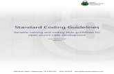 Standard Coding Guidelines - Grid Protection Alliance · 2011. 3. 30. · Title: Standard Coding Guidelines Author: James Ritchie Carroll Subject: Variable naming and coding style