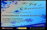 Christmas Carol Concert - Cheshire Fire and Rescue Service...Christmas Carol Concert Chester Cathedral Tuesday 2nd December 7.15 for 7.30 pm Start Finish approx 8.30 pm F r e e m a