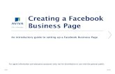 Creating a Facebook Business Page - JE Goss Bus page.pdf · Creating a Facebook Business Page An introductory guide to setting up a Facebook Business Page For agent information and