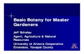 Basic Botany for Master Gardeners.ppt [Read-Only]...Basic Botany for Master GdGardeners Jeff Schalau Agent, Agriculture & NaturalAgent, Agriculture & Natural Resources University of
