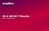 Q3 & 9M 2017 Results · Q3 & 9M 2017 Results 9M 2017 Financial highlights 5 Strong sales in all Regions Excellent performance in EMEA: +13.8%1 Robust momentum in Americas: +8.9%1