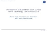Development Status of the Fission Power System ...anstd.ans.org/wp-content/uploads/2015/07/5115_Briggs-et...– Component Development • Reactor Simulator • Annular Linear Induction