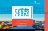 LEADERSHIP PLENARY ADDRESSES · I finally decided to stop overthinking and just talk about a simple lesson I learned in medical school — something I have thought about repeatedly
