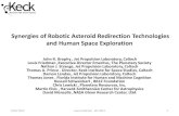 Synergies of Robotic Asteroid Redirection Technologies and ... presentation.… · hazardous asteroids or their deflection . High performance SEP-based science missions . Improved