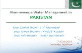 Non-revenue Water Management in PAKISTAN · Manage the Non-revenue water through latest available techniques, and Increase the revenue to make the CDA sustainable with respect to