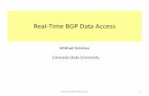 New Real-Time BGP Data Access - BGPmon - Home · 2016. 2. 3. · – BGP update messages are accessible within a few seconds • Open telnet session or establish TCP connection to