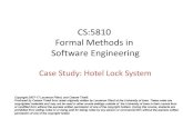 CS:5810 Formal Methods in Software Engineeringhomepage.cs.uiowa.edu/~tinelli/classes/181/Fall17/... · • There is a counter-example (seefile hotel1.als) CS:5810 -- Formal Methods