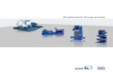 Production Programme - ITUR · European leading supplier of pumps, ... regularly launches to the market. The KSB Group owns manufacturing sites across the five continents, as long