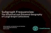 Subgraph Frequencies - Stanford Universitystanford.edu/~jugander/papers/ · Fitting λ to subgraph data How well can we ﬁt λ? Subgraph frequencies are modeled very well by triadic