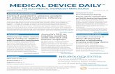 MEDICAL DEVICE DAILYTM - NZ Technologies Inc. · MEDICAL DEVICE DAILY TM THE DAILY MEDICAL TECHNOLOGY NEWS SOUR CE ... MDDs company stock report, p. 3 See DNA, page 4 See TAVR, page