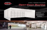 GLOBAL FINISHING SOLUTIONS Open-Face Booths · 2017. 6. 23. · 800-848-8738 3 GLOBAL FINISHING SOLUTIONS code requirements: Paint finishing equipment manufactured by GFS is designed
