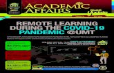 V 51 M REMOTE LEARNING DURING THE COVID-19 PANDEMIC … · 2020. 5. 2. · V 51 M page 1 REMOTE LEARNING DURING THE COVID-19 PANDEMIC @UMT In the aftermath of the World Health Organization’s