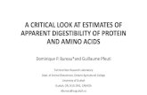 Determinants of Digestibility and Bio-Availability of ... · Equation ADC protein Expected diet composition ADC protein Analyzed diet composition Equation 2 90.7 84.6 Equation 3 87.3
