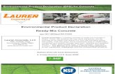 Environmental Product Declaration Ready-Mix Concreteinfo.nsf.org/Certified/Sustain/ProdCert/EPD10241.pdf · The ready‐mix concrete and its upstream materials covered by this Environmental