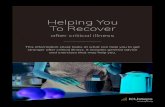 Helping You To Recover · and exercises that may help you. icusteps.org Helping You To Recover after critical illness . 2 Contents Introduction 3 What will help me get stronger? 3