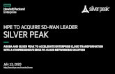 investors.hpe.com/media/Files/H/HP-Enterprise... · 2020. 7. 13. · Wired Wireless SD-WAN ... Versa CbJdGeniX Juniper Networks (Talari Networks ) Aryaka VISIONARIES As of October