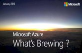 What’s Brewing · Azure Search - Updates Details: Click here and here ... Zend Framework, Symfony • Tightly integrated with the Azure App Service app management experience and