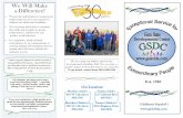 We Will Make a Difference! Materials/2013 Brochure.pdf · a Difference! We provide individualized, continual and uninterrupted services and supports to children and adults with disabilities.