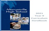 2021 Year 9 Curriculum Handbook - Marryatville High School€¦ · This curriculum guide provides information regarding the broad range of programs offered at Marryatville High School