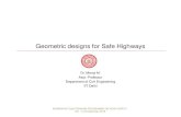 Geometric designs for Safe Highwaystripp.iitd.ac.in/assets/newsimage/GeometricDesign_ManojM.pdf · Geometric designs for Safe Highways WORKSHOP-CUM-TRAINING PROGRAMME ON ROAD SAFETY
