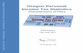 Oregon Personal Income Tax Statistics - 2019€¦ · Oregon Personal Income Tax Statistics Characteristics of Filers 2019 Edition Tax Year 2017 150-101-406 (Rev. 5-19) cs --7