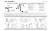 New INSTALLATION INSTRUCTIONS FOR OPTIMA SYSTEMS … · 2017. 9. 28. · Code No. 0816748 Rev. 5 (05/17) INSTALLATION INSTRUCTIONS FOR OPTIMA® SYSTEMS SENSOR ACTIVATED SLOAN® and