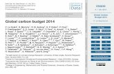 Global Carbon Budget 2014€¦ · EX4 4QF, UK 1. ESSDD 6, 1–90, 2014 Global Carbon Budget 2014 C. Le Quéré et al. Title Page Abstract Instruments Data Provenance & Structure Tables