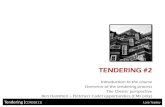 TENDERING #2cons6811.weebly.com/uploads/4/2/6/3/42631959/s02_ppts.pdf · Tendering (CONS6811) Lara Tookey 2. Prepare tender documentation (non finite) • Letter of invitation •