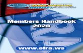 Members Handbook 2020 - EFRA Handbook 20… · One special EFRA medal will be awarded to the fastest driver under 17 year in each class. So everybody of 16 years old at 1st of January,