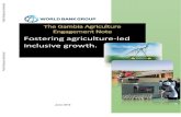 Fostering agriculture-led inclusive growth. · agricultural value chains (groundnut, millet, rice, maize, sorghum, vegetable and poultry-meat and eggs) could lead to significant agricultural