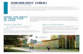 SOCIOLOGY (HBA) · 2018. 1. 10. · Enhance your writing skills in SOC347H5 and SOC375H5, courses with extra writing support! Establish a professional presence on social media (e.g.,