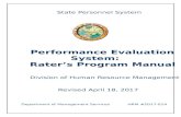 Performance Evaluation System - DMS · Performance Evaluation System: Rater’s Program Manual Division of Human Resource Management 8 PART THREE The Performance Evaluation Process