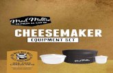 CHEESEMAKER - Mad Millie€¦ · contains equipment only: the Mad Millie Cheesemaker incubator and two vats. You will find all of the cultures, moulds, and other specialist equipment