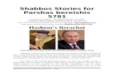 parshasheets.com · Web viewShabbos Stories for Parshas bereishis 5781 Volume 12, Issue 6 29 Tishrei/October. 17, 2020 Printed L’illuy nishmas Nechama bas R’ Noach, a”h For