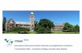 ITNAC 2016 · 2018. 7. 19. · St David Seminar Room 1 Session 2: Sensor Networks & IoT St David Seminar Room 2 12.00—13.00 Lunch 13.00—13.30 Industry Talk 1—Tait Communicaons