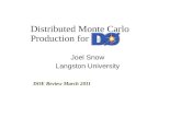 Distributed Monte Carlo Production forabbott/DOE_Review_2011/snow_doerev2010.pdf · DZero 's early deployment of grid technology and automation has dramatically increased MC production