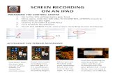 SCREEN RECORDING ON AN IPAD - AAC SCREEN RECORDING ON AN IPAD 1. Go to the iOS settings (grey gear box)