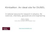 Kimballton: An ideal site for DUSEL - Virginia Techkimballton/dusel/public/dusel/Kimballtn-DUSEL.pdf · The science portfolio of HSD includes: • Geophysical structure and evolution